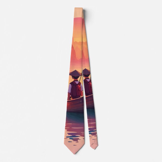 Corbata Elegante Clásico Elegante Groomsmen Neck Tie (Anverso)