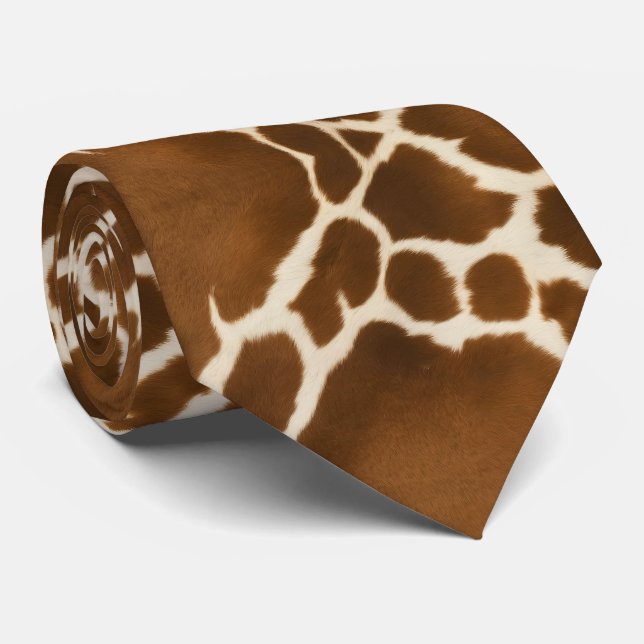 Corbata Elegante colección moderna de cuero falso de vaca (Enrollado)