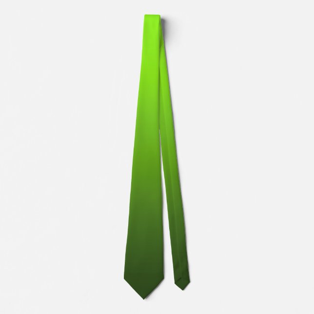 Corbata Elegante con Gradiente Verde Fresco Minima (Anverso)