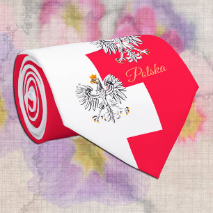 Corbata Elegante cordón del cuello de la bandera polaca, á