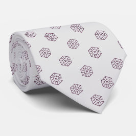 Corbata Elegante Dados Gris Borgoña Gris