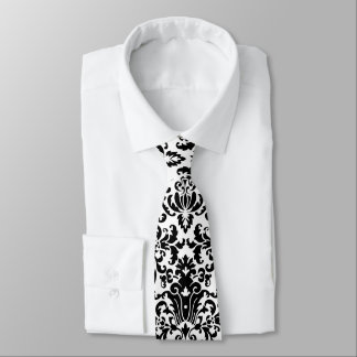 Corbata Elegante Damasco Blanco