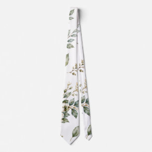 Corbata elegante de eucalipto botánico