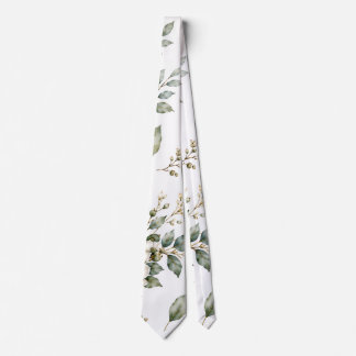Corbata elegante de eucalipto botánico