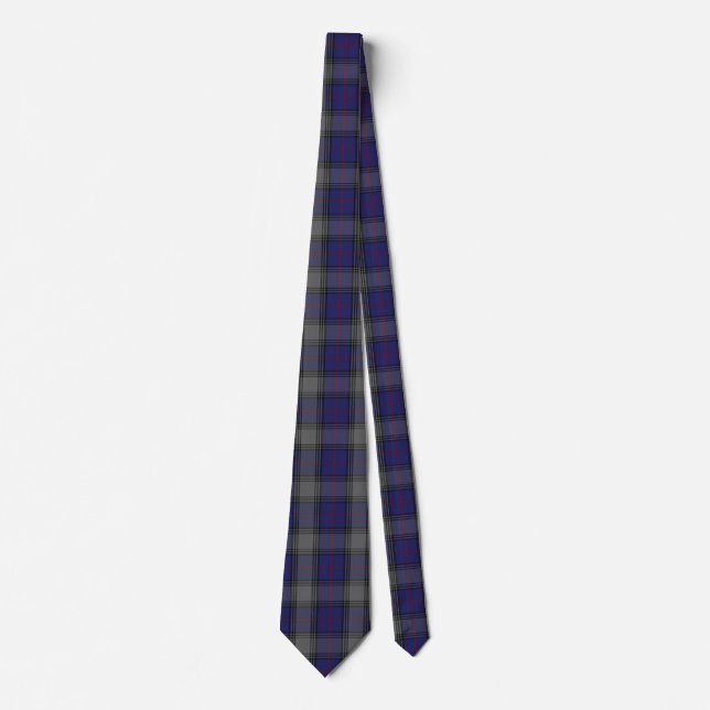 Corbata elegante de la tela escocesa de tartán de (Anverso)
