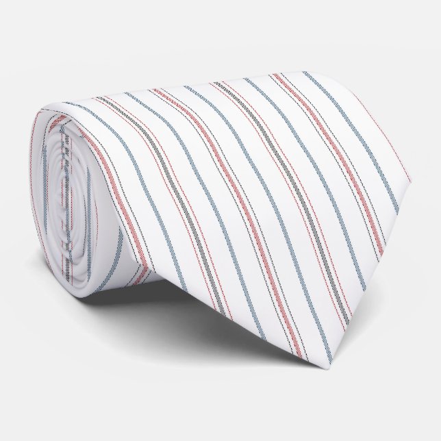 Corbata Elegante estampado de rayas. (Enrollado)