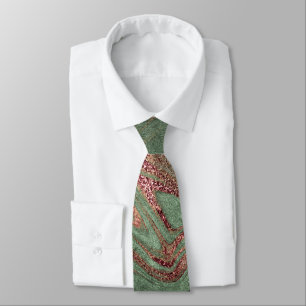 Corbata Elegante estilo moderno de cobre rosa de mármol v