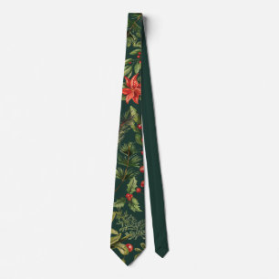 Corbata Elegante Ferias Botánicas Rojas Florales