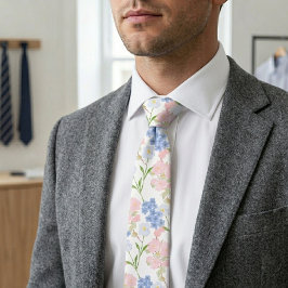 Corbata Elegante Floral Fresco Rosa Púrpura Gracia
