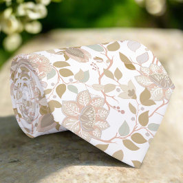 Corbata Elegante Flores Salvajes Simple Clásico Minimalist