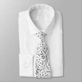 Corbata Elegante garabato floral