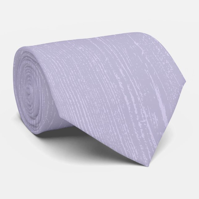 Corbata Elegante grano de madera de lavanda (Enrollado)