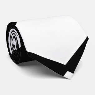 Corbata Elegante Groom Geometric Black Boda Blanco