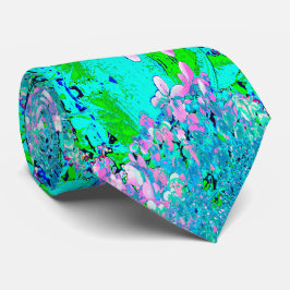 Corbata Elegante Hydrangea de luz rosa y azul