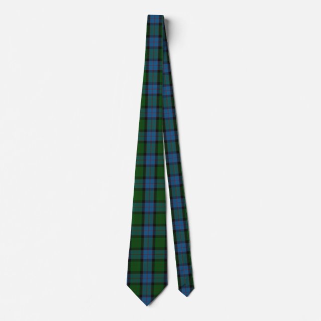 Corbata Elegante MacWilliam Tartan Plaid Pattern Neck Tie (Anverso)