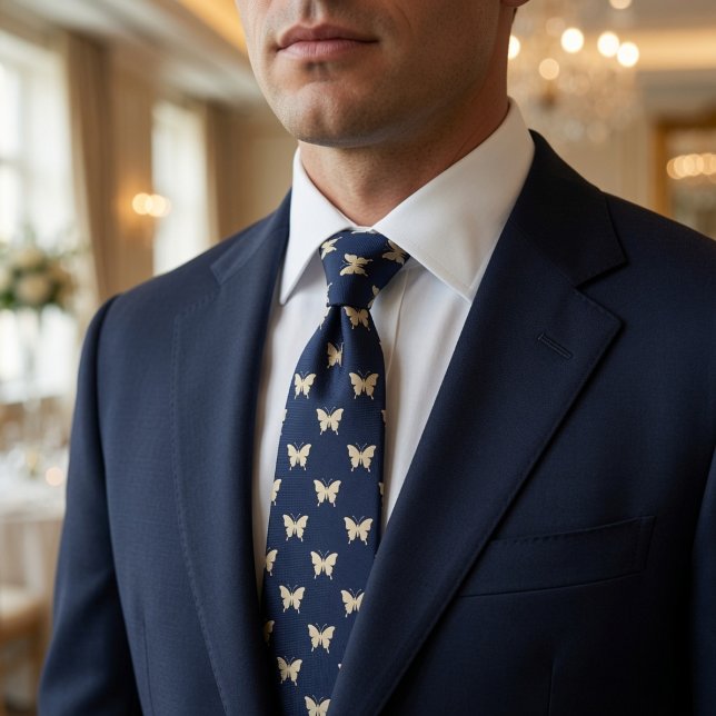 Corbata Elegante Mariposa de la Marina  (Subido por el creador)