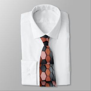 Corbata Elegante marrón y canto gris