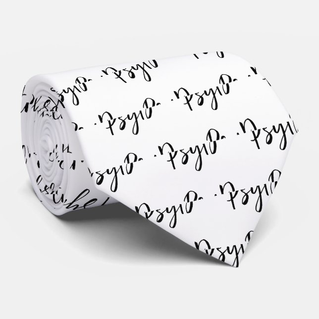 Corbata Elegante Médico PsyD de Psicología (Enrollado)