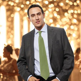 Corbata Elegante Moss Green Tie