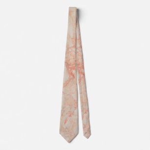 Corbata Elegante Naranja Marble Stone Neck Tie