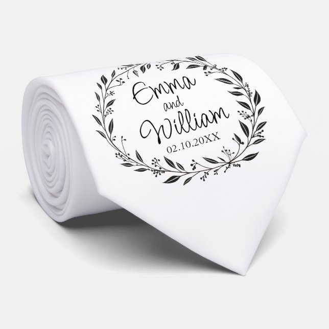 Corbata Elegante novio (Enrollado)