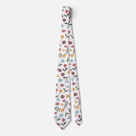 Corbata Elegante Patrón acuático colorido Floral