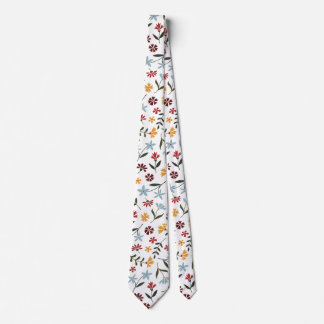 Corbata Elegante Patrón acuático colorido Floral