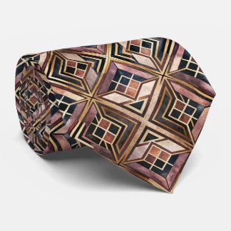 Corbata Elegante patrón Art Deco de azulejos