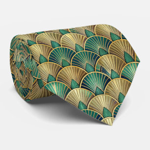 Corbata Elegante patrón Art Deco de azulejos