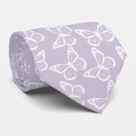 Corbata Elegante patrón Boho Groomsmen Mariposa Lavanda
