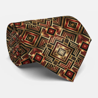 Corbata Elegante patrón de baldosas Art Deco