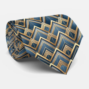 Corbata Elegante patrón de baldosas Art Deco