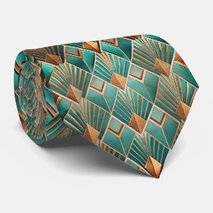 Corbata Elegante patrón de baldosas Art Deco