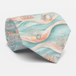 Corbata Elegante patrón de coral acuático del océano