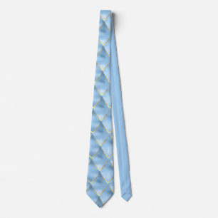 Corbata Elegante patrón de escama de dragón azul bebé dora