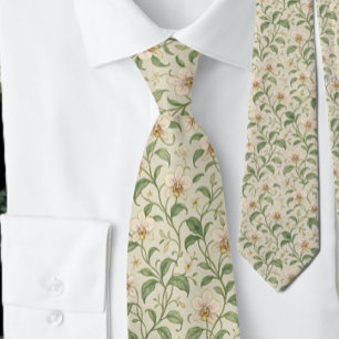 Corbata Elegante patrón de flor de iris botánico