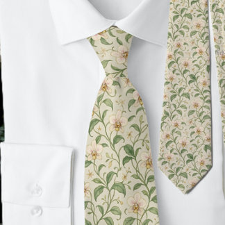 Corbata Elegante patrón de flor de iris botánico