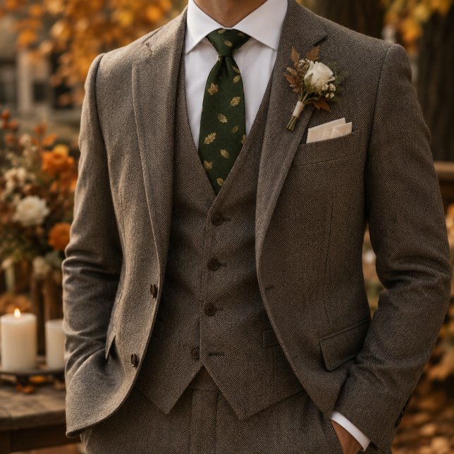 Corbata Elegante Patrón de Otoño (Subido por el creador)