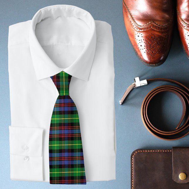 Corbata Elegante patrón escocés de tartán rojo verde azul (Subido por el creador)
