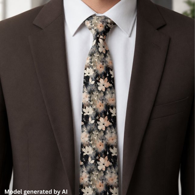 Corbata Elegante patrón floral Botánico de moda (Subido por el creador)
