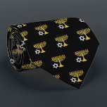 Corbata Elegante patrón Hanukkah Holiday Pattern Gold<br><div class="desc">Arte digital de Liliumdes</div>