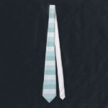 Corbata Elegante plantilla moderna con rayas verdes azules<br><div class="desc">Elegante Tapón De Cuello De Plantilla Moderno De Tiras De Color Verde Azul Pastel.</div>