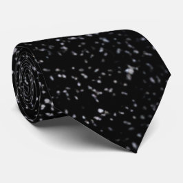 Corbata Elegante Purpurina de cuello negro espumoso