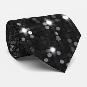 Corbata Elegante Purpurina Disco Ball Neck Tie