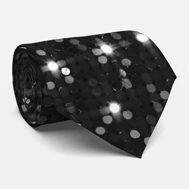 Corbata Elegante Purpurina Disco Ball Neck Tie (Enrollado)