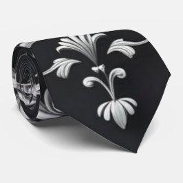 Corbata Elegante Reloj de Cuello Floral Damasco