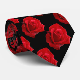 Corbata Elegante Romántico Roses Roses Floral