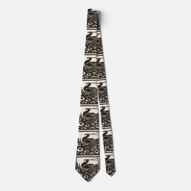 CORBATA ELEGANTE ROSA BLANCA NEGRA (Anverso)