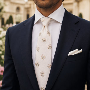 Corbata Elegante Terracota Verde Botánico