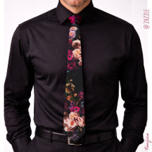 Elegante Vintage Oscuro Floral Borgoña Malhumorado